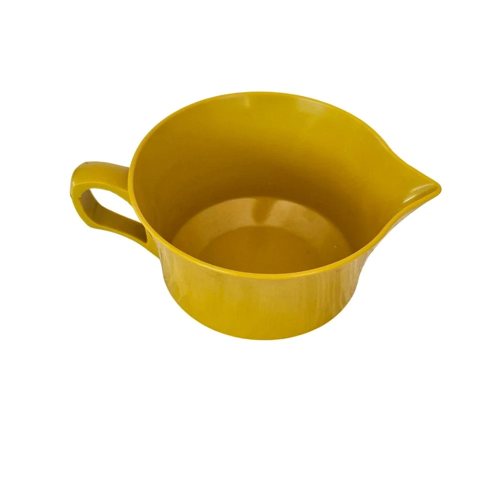 Yellow Melamine Pitcher Creamer Gravy Boat with‎ Handle Spout